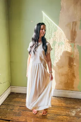 Oatmeal Linen Skirt