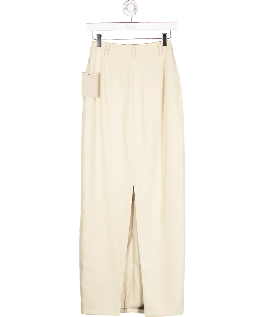 OddMuse Beige The Ultimate Muse Maxi Skirt UK S