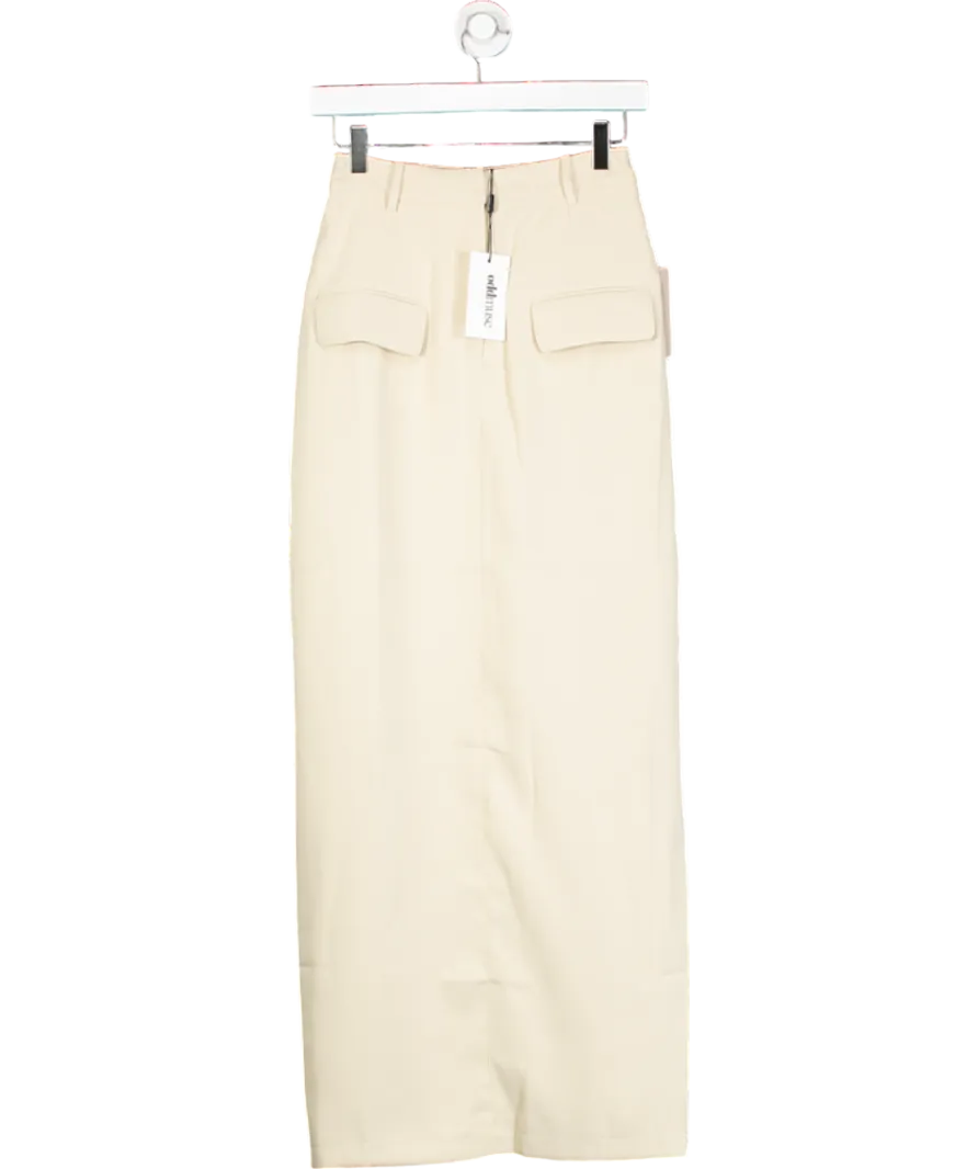 OddMuse Beige The Ultimate Muse Maxi Skirt UK S