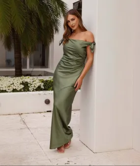 Off Shoulder Elegant Sheath Formal Dress