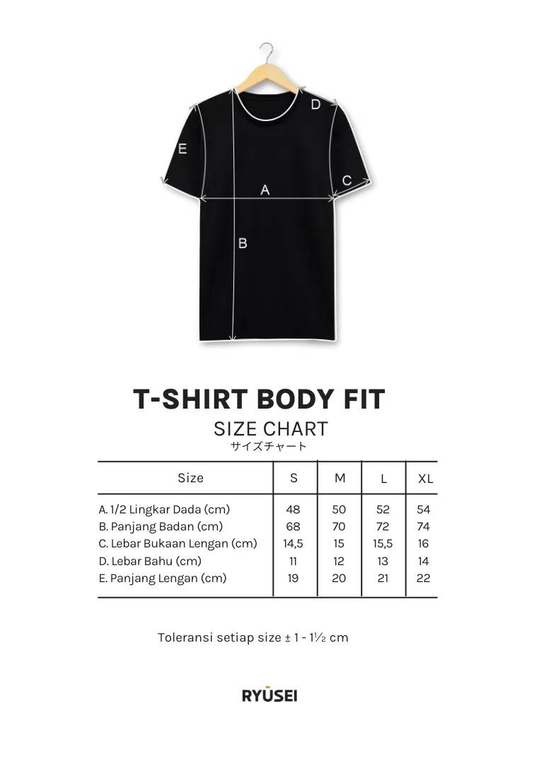 Ryusei Kaos Pria Matsuhiro Black