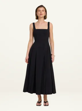 Sovere Reprive Midi Dress in BLACK