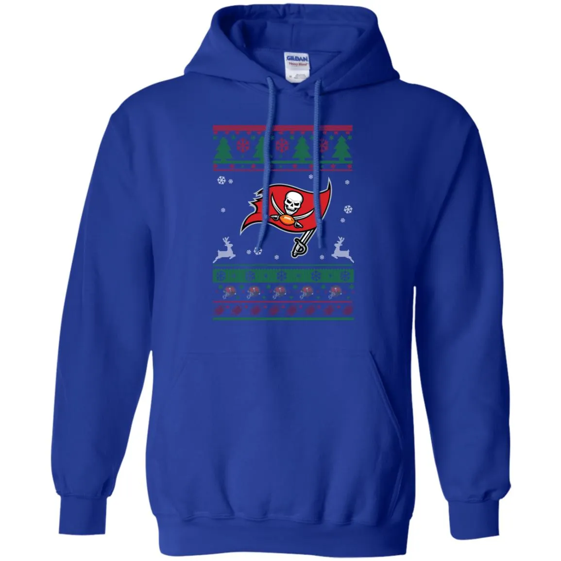 Tampa Bay Buccaneers Logo Football Teams Ugly Christmas Sweater Men Pullover Hoodie