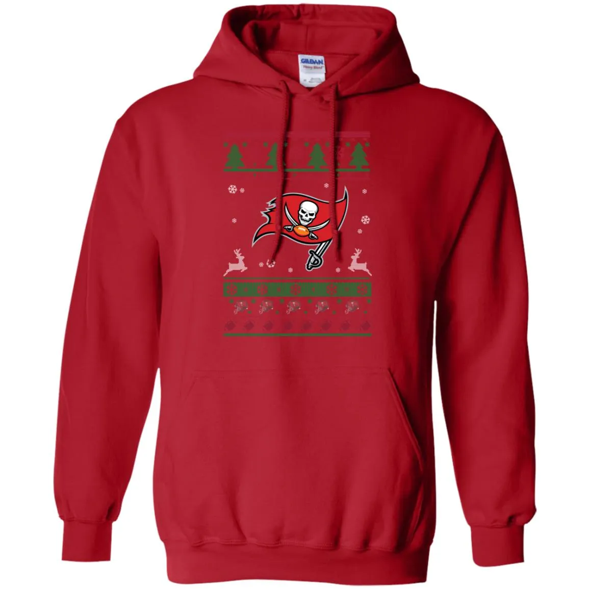 Tampa Bay Buccaneers Logo Football Teams Ugly Christmas Sweater Men Pullover Hoodie