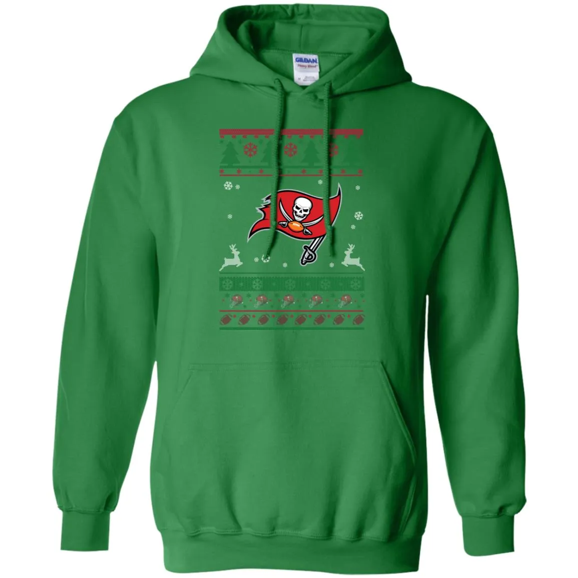 Tampa Bay Buccaneers Logo Football Teams Ugly Christmas Sweater Men Pullover Hoodie