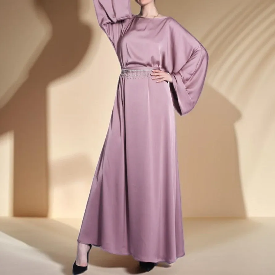 Tassel Diamond Belt Evening Gown