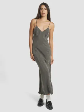 Thrills Chelsea Full Length Slip Dress- Truffle