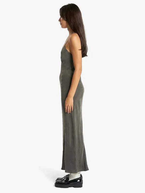 Thrills Chelsea Full Length Slip Dress- Truffle