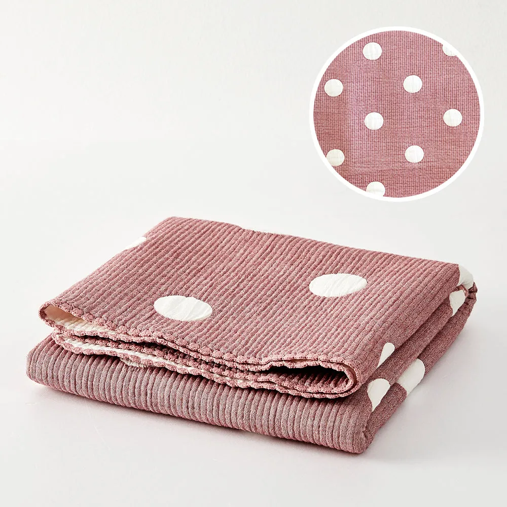 Triple Layer Modal Baby Blanket in Pink
