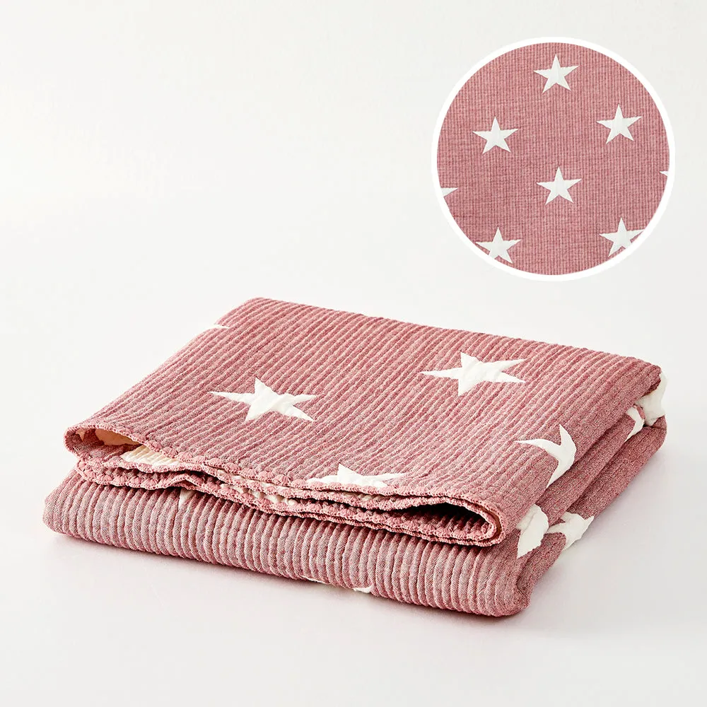 Triple Layer Modal Baby Blanket in Pink