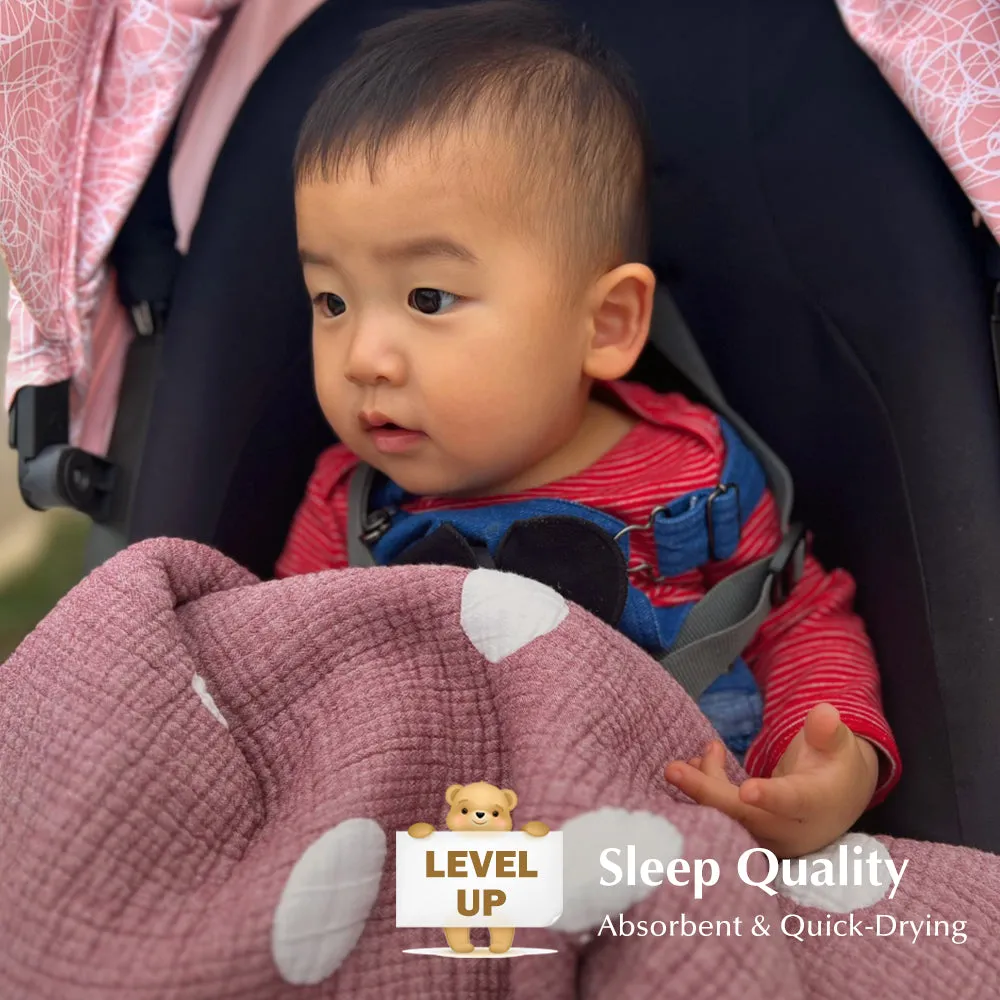 Triple Layer Modal Baby Blanket in Pink