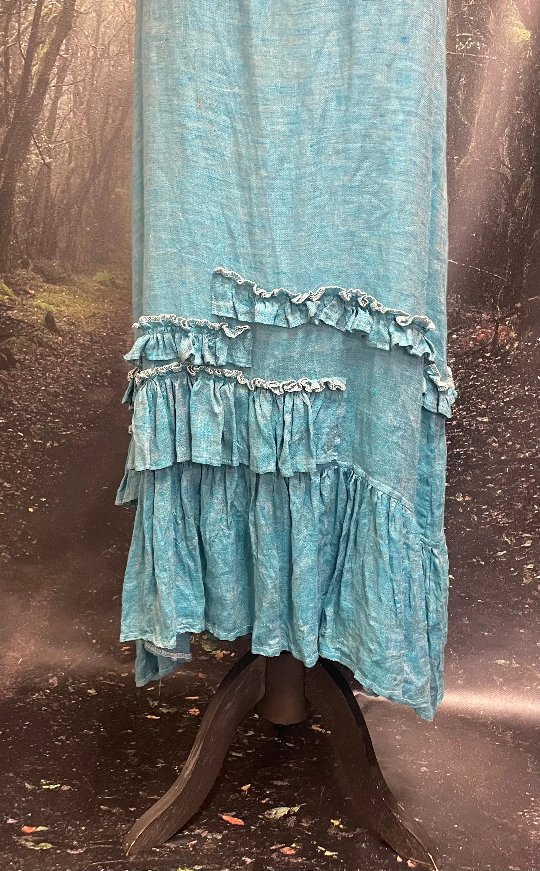 Turquoise Tatiana slip dress