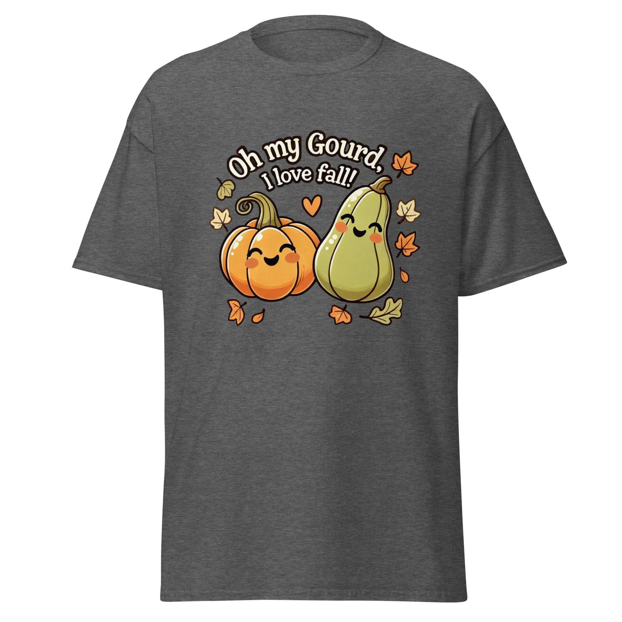 Unisex Fall Printed Tshirt – "Oh My Gourd, I Love Fall" – Fun Fall Graphic Tee for Autumn Lovers"