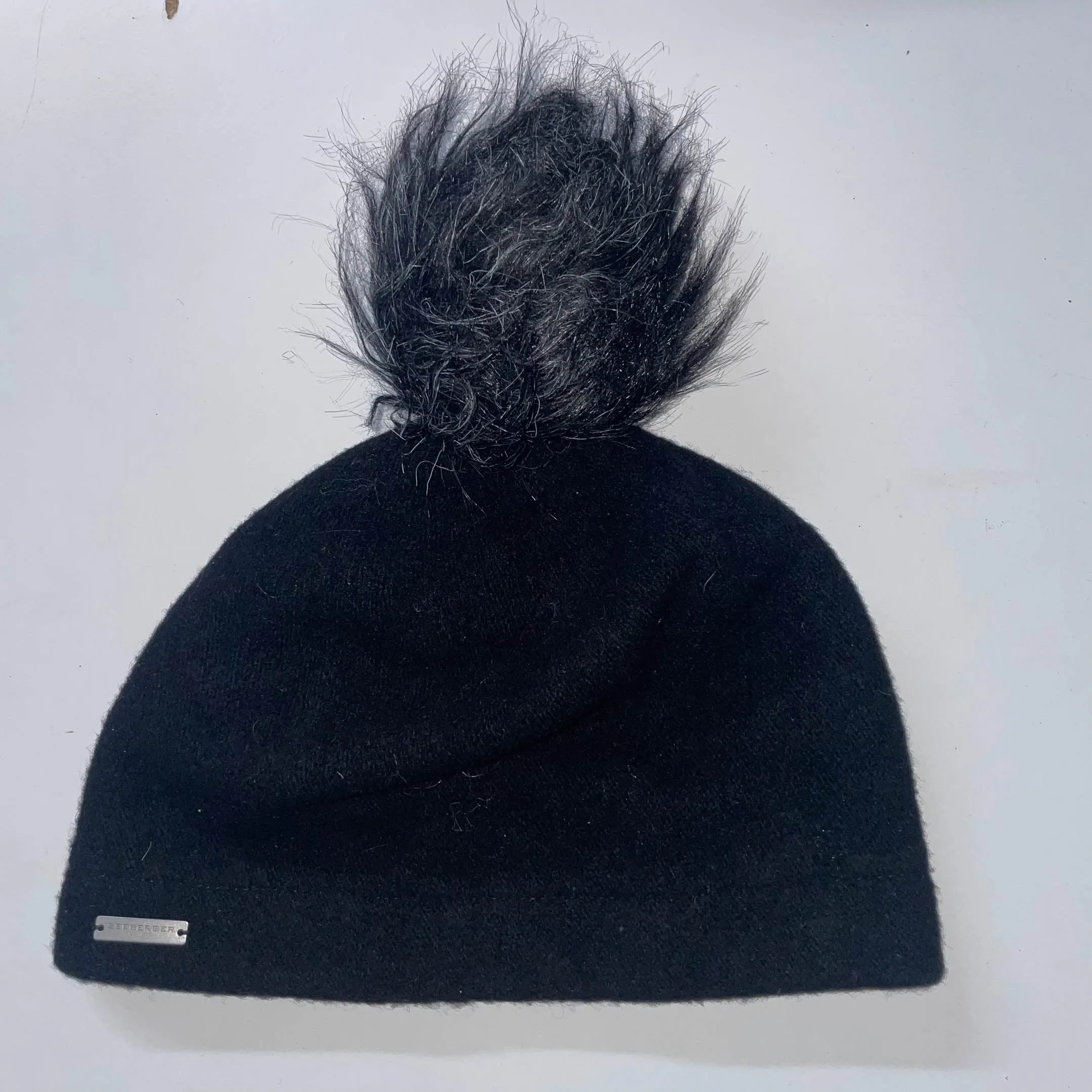 Vintage Seeberger black beanie hat