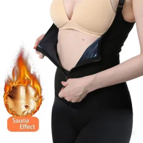 Women's Corset Sweat Sauna Shaper Vest - Adjustable Strap Body Shapewear for Tummy Control