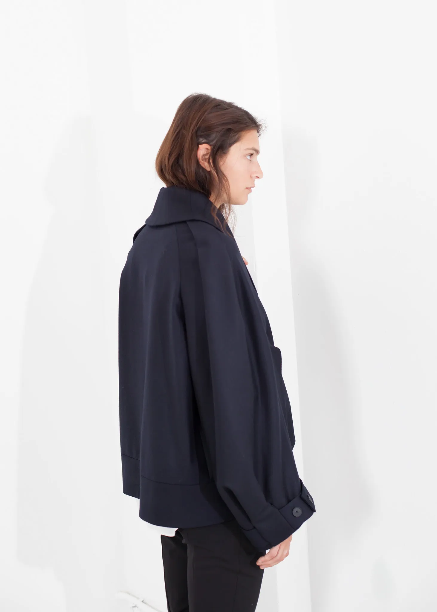 Wool Cocoon Jacket - Fashionable Choice