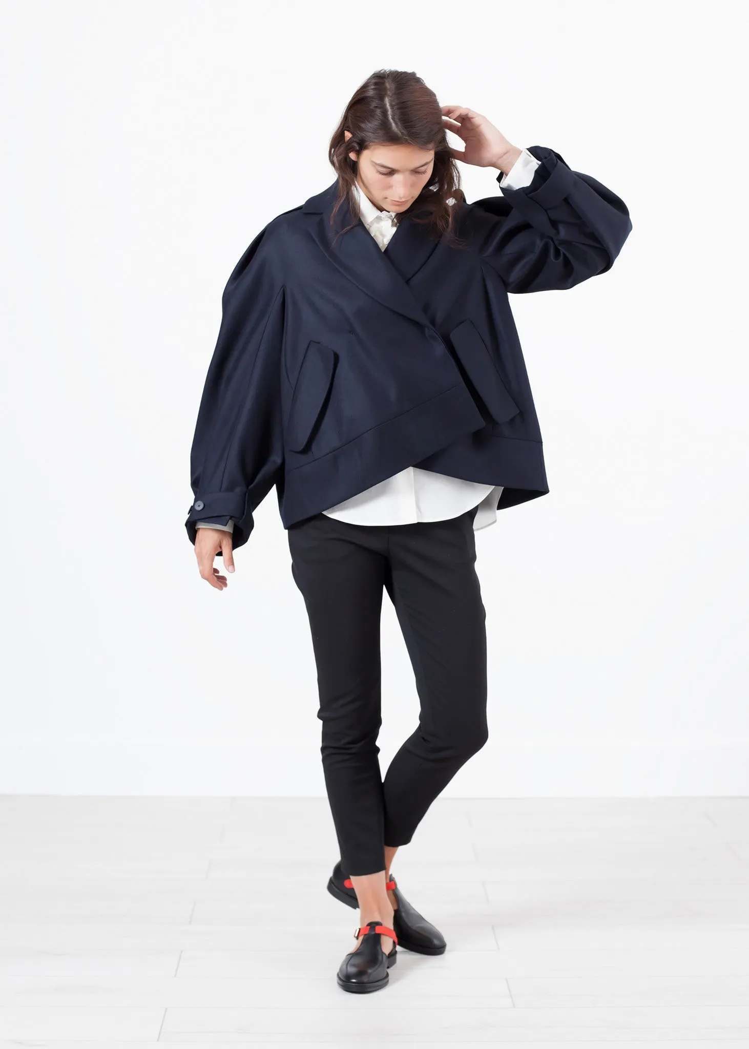 Wool Cocoon Jacket - Fashionable Choice