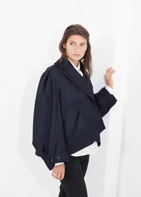 Wool Cocoon Jacket - Fashionable Choice